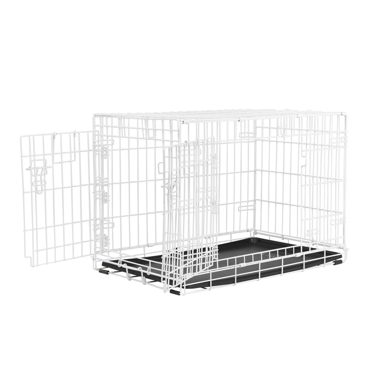 EveryYay White 2-Door Dog Crate H