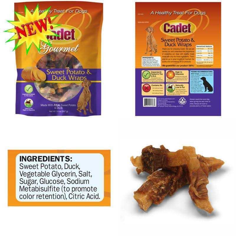 Cadet Sweet Potato & Duck Wraps Dog Treats
