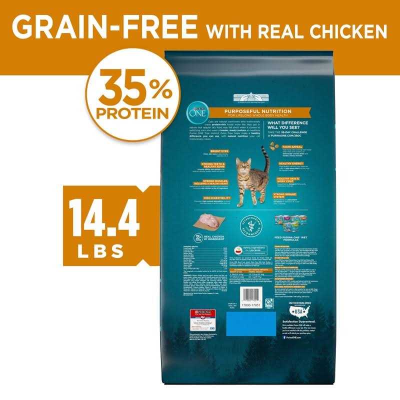 Purina ONE Natural High Protein Grain Free Dry Cat Food