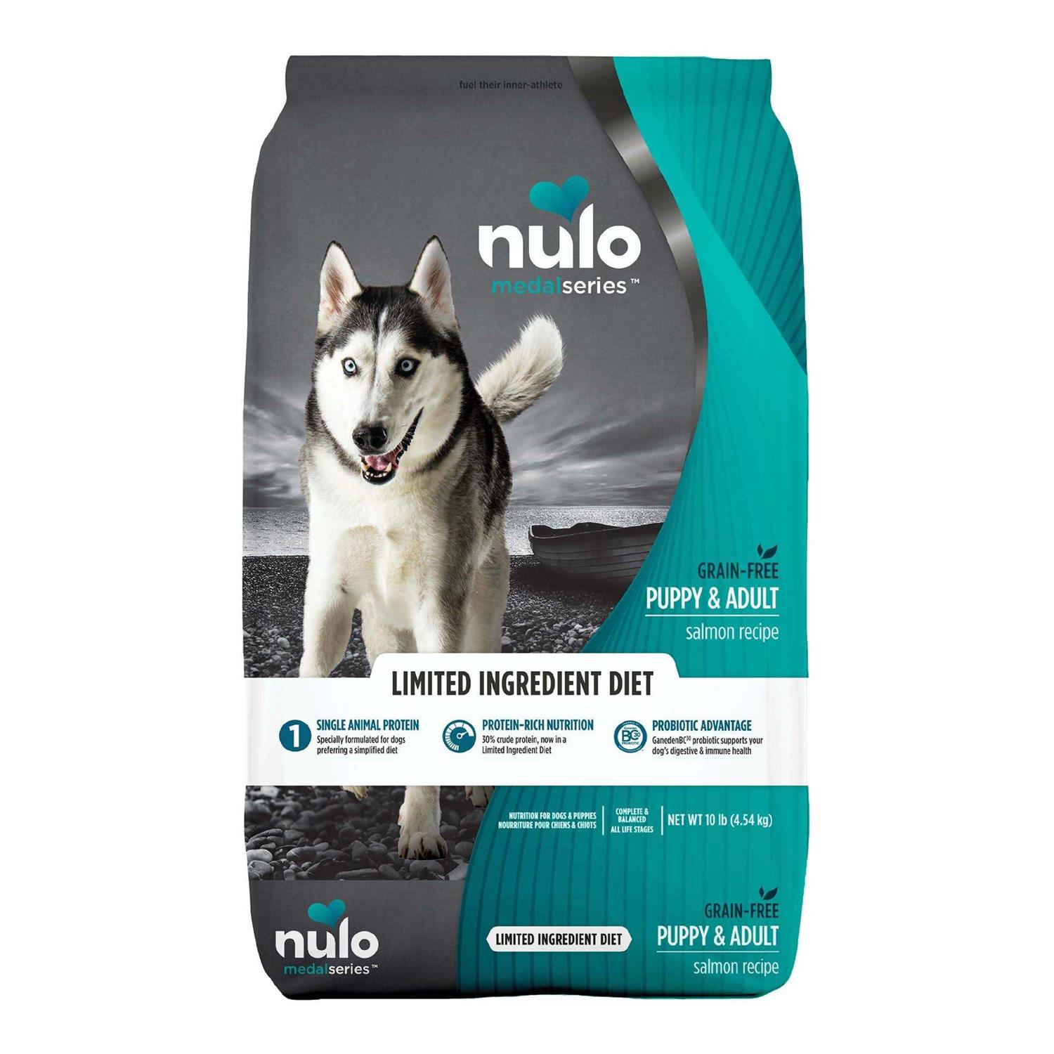 Nulo MedalSeries Grain Free Limited Ingredient Puppy & Adult Salmon Dog Food