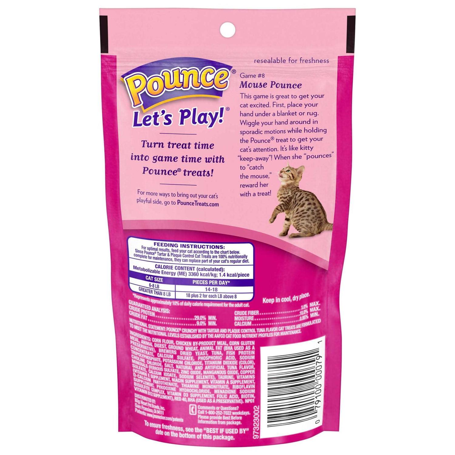 Pounce Tartar Control Crunchy Tuna Flavor Cat Treats