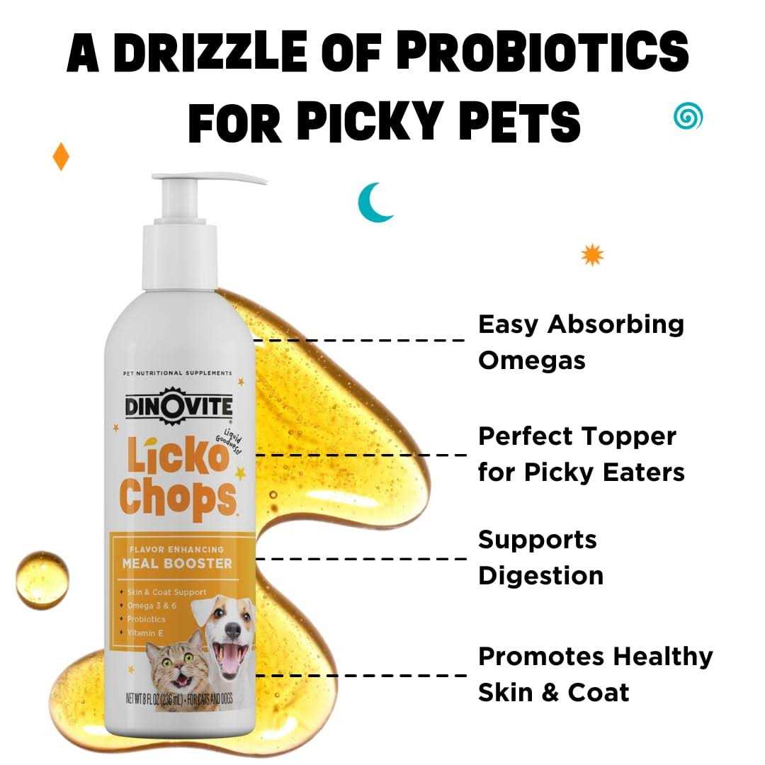 Lickochops Fatty Acid Liquid Supplement for Dogs & Cats