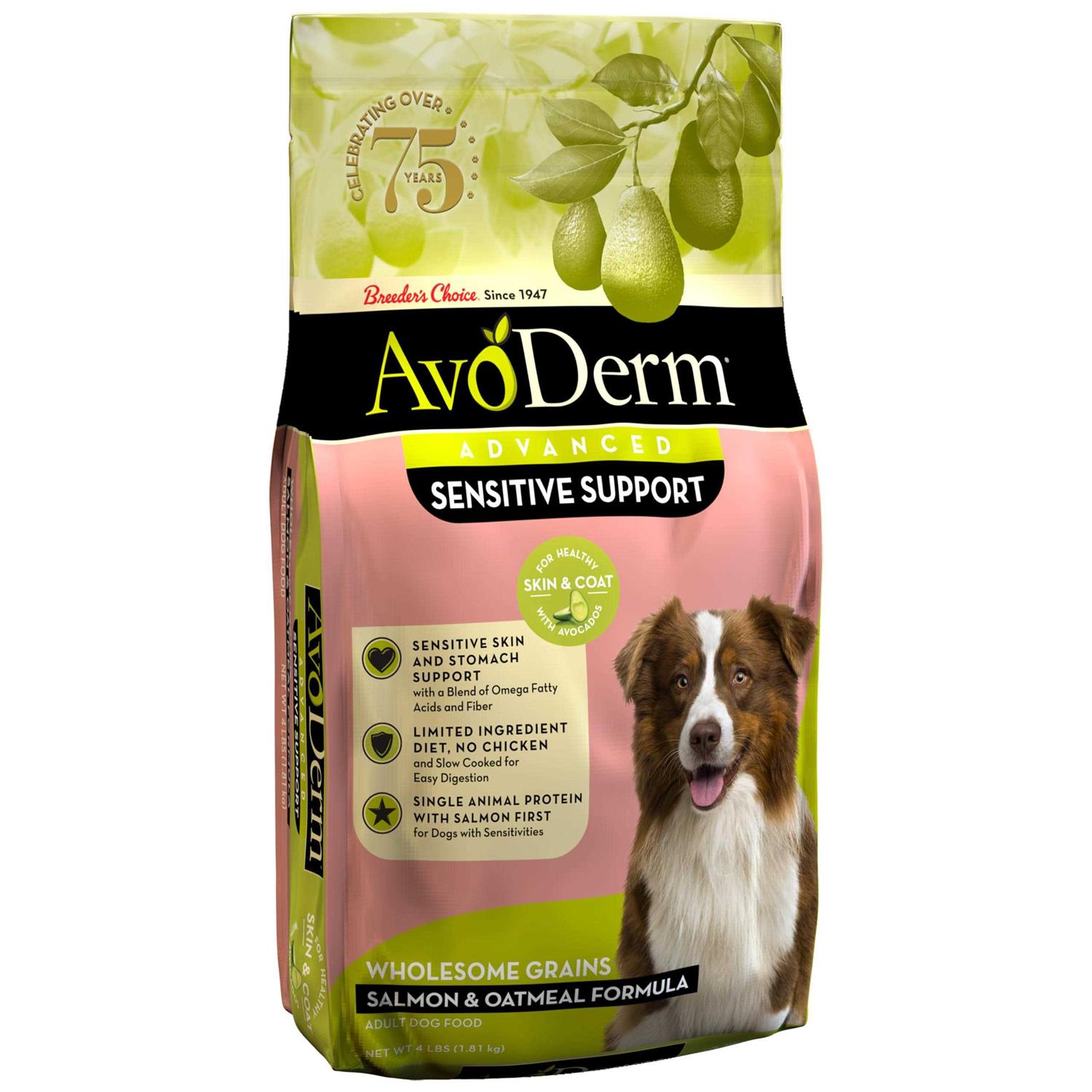 AvoDerm Advanced Sensitive Support Salmon & Oatmeal Formula Dry Dog Food