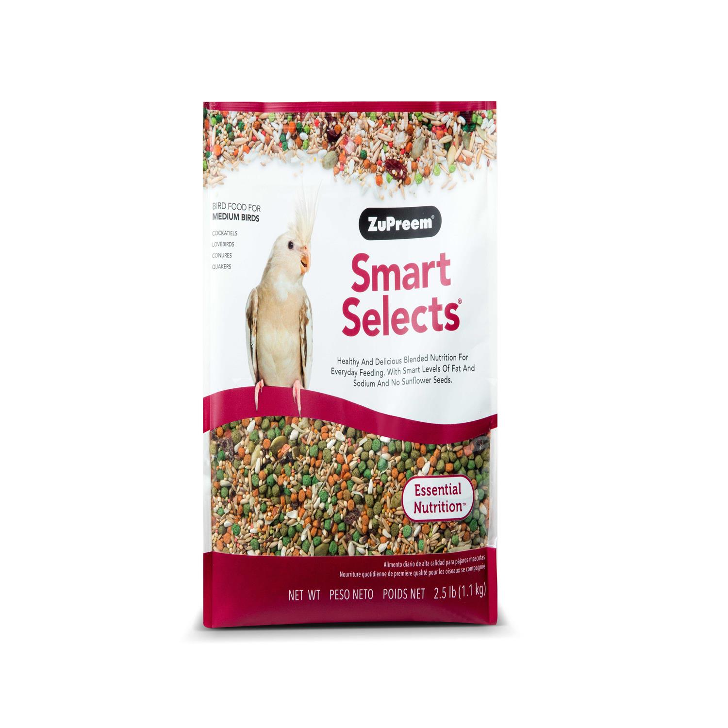 ZuPreem Smart Selects Bird Food for Medium Birds