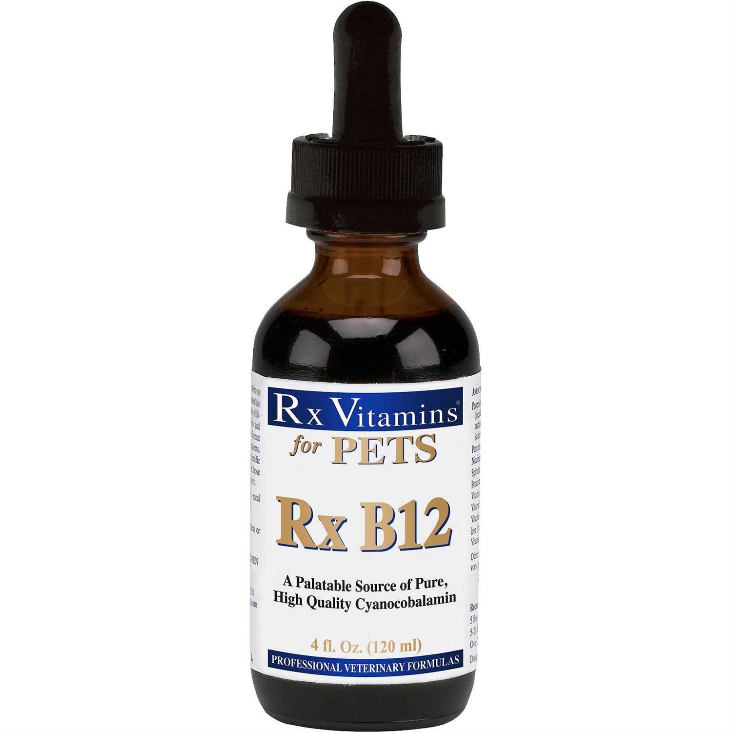 Rx Vitamins Rx B12 Liquid Digestive Supplement for Cats & Dogs