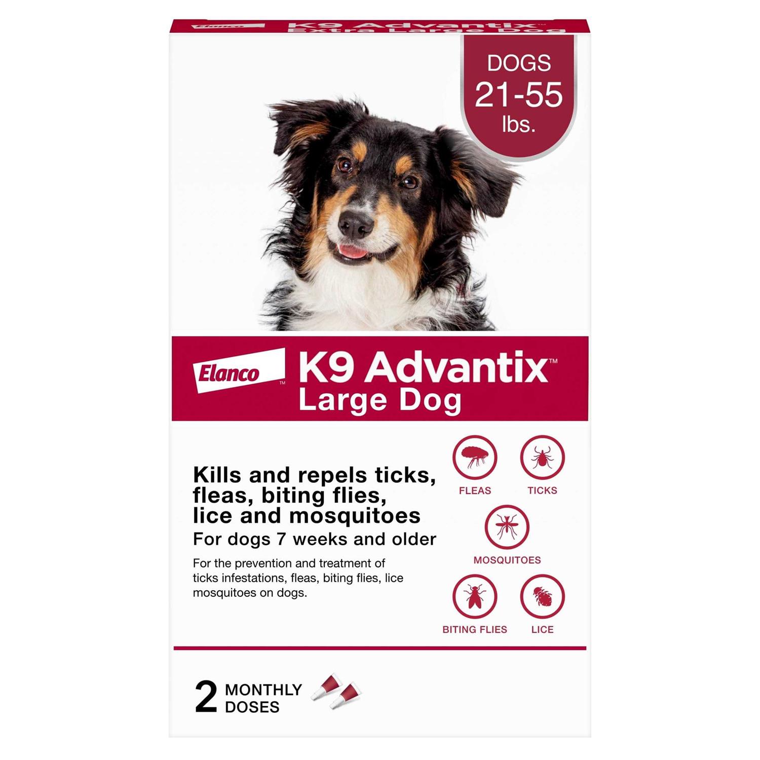 K9 Advantix Flea Tick & Mosquito Prevention for Large Dogs