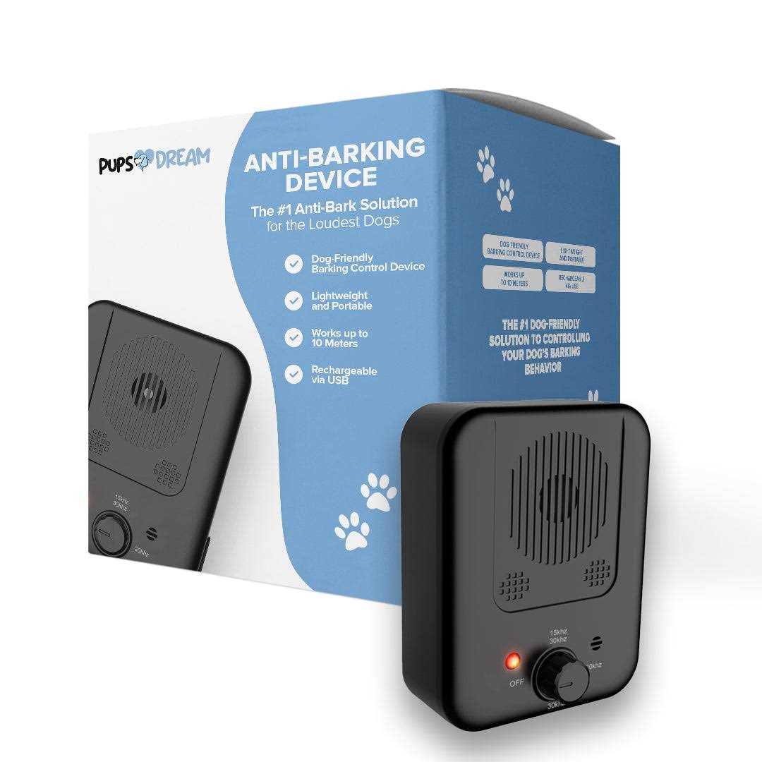 PupsDream Pain Free Anti-Barking Device Rechargeable Dog Bark Stopper