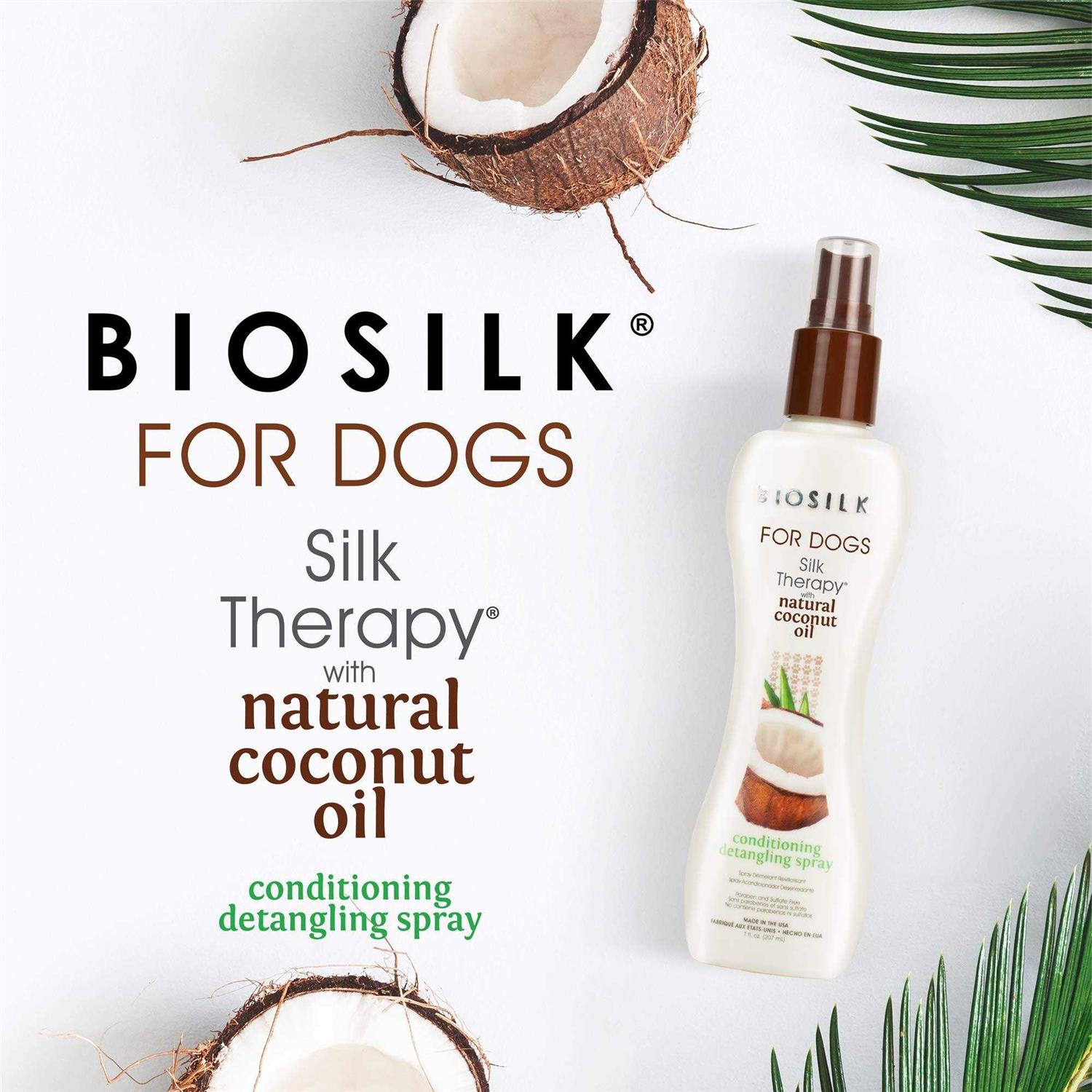 BioSilk for Dogs Silk Therapy Conditioner with Coconut Oil