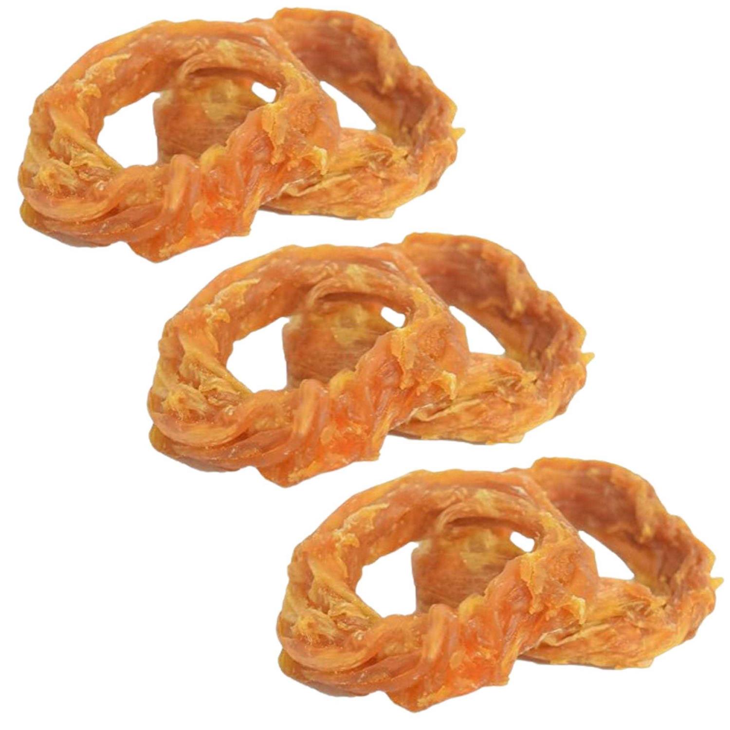 Ultra Chewy Turkey Tendon Rings for Dogs Premium All-Natural