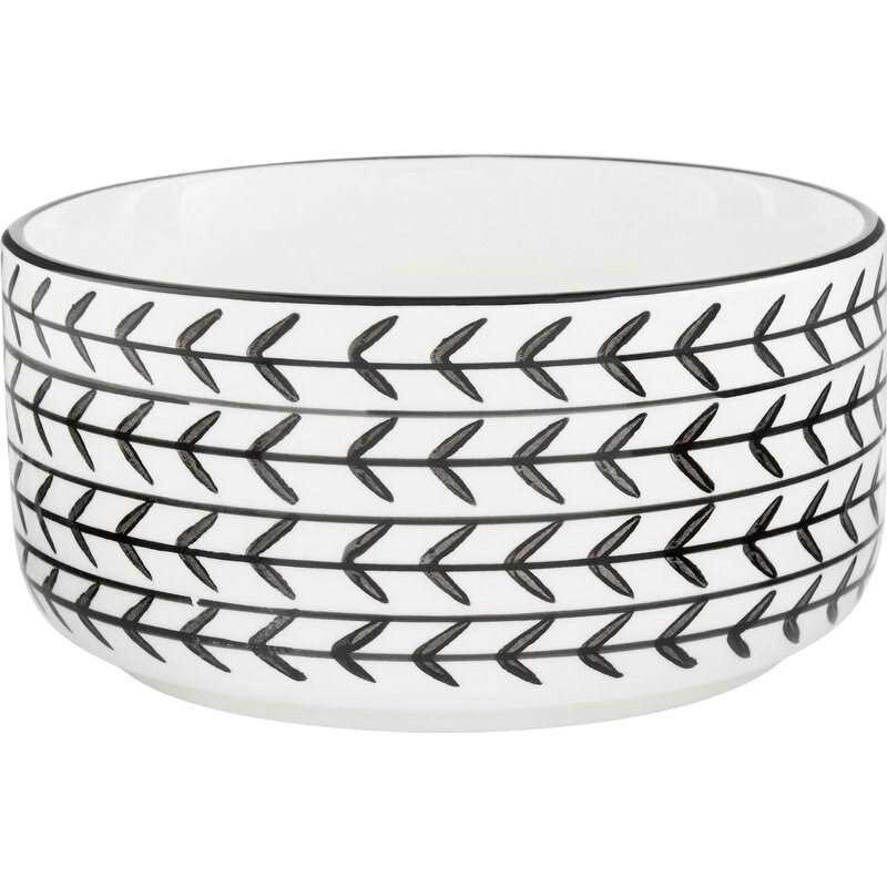 Signature Housewares Black Arrow Dog & Cat Bowl