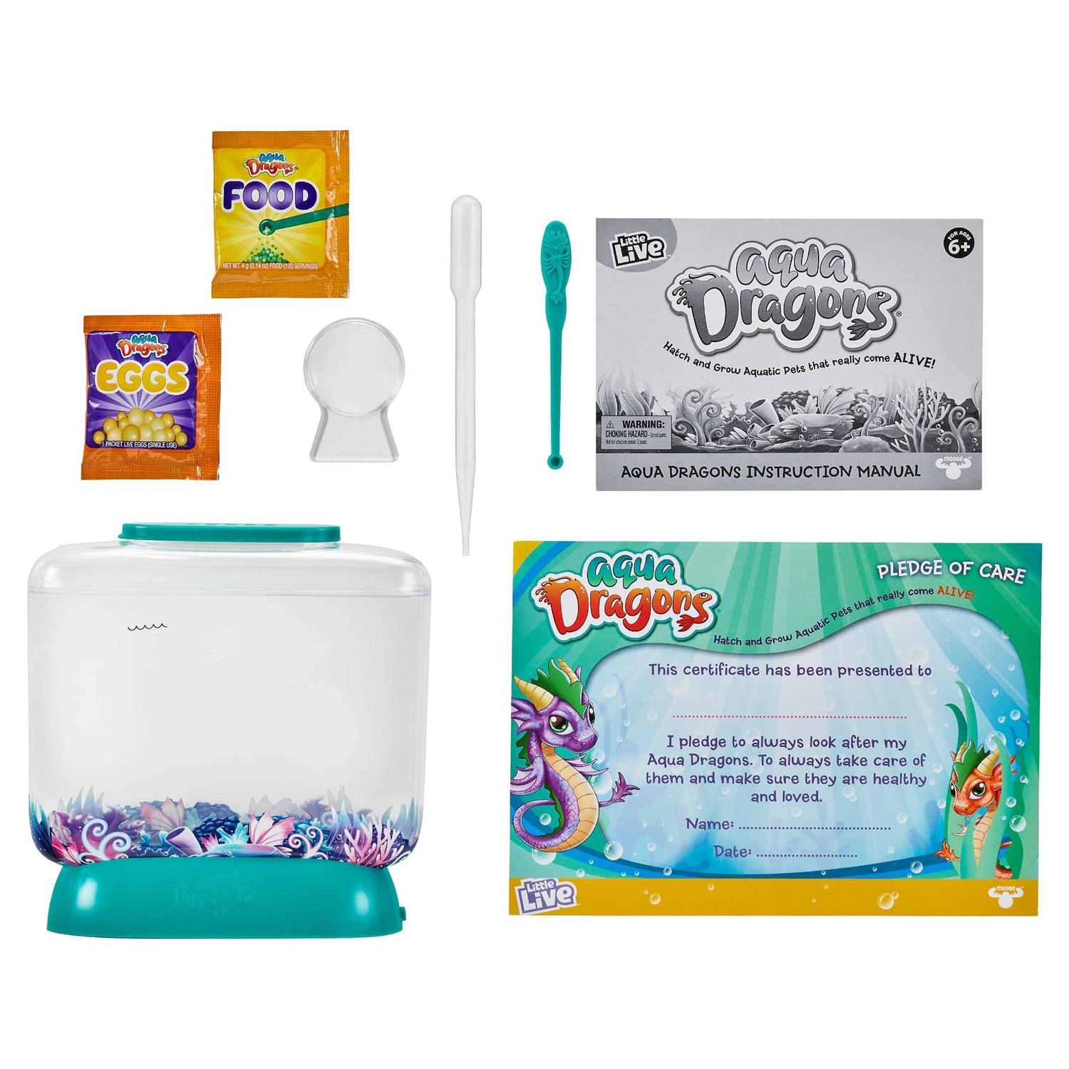 Little Live Aqua Dragons Deep Sea Habitat LED Light Up Tank Hatch and Grow Aquatic Pets