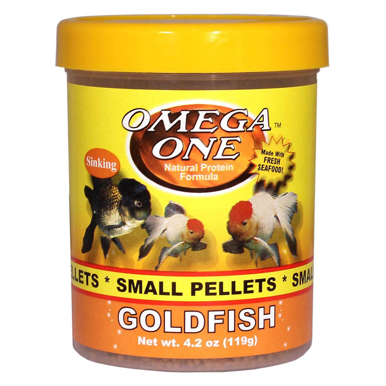 Omega One Goldfish Small Sinking Pellets Fish Food