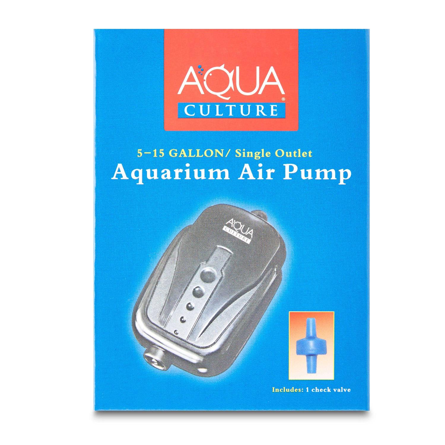 Aqua Culture 5-15 Gallon Single Outlet Aquarium Air Pump