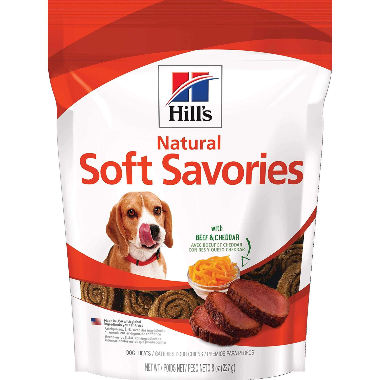 Hill’s Science Diet Soft Savories Beef & Cheddar Dog Treats