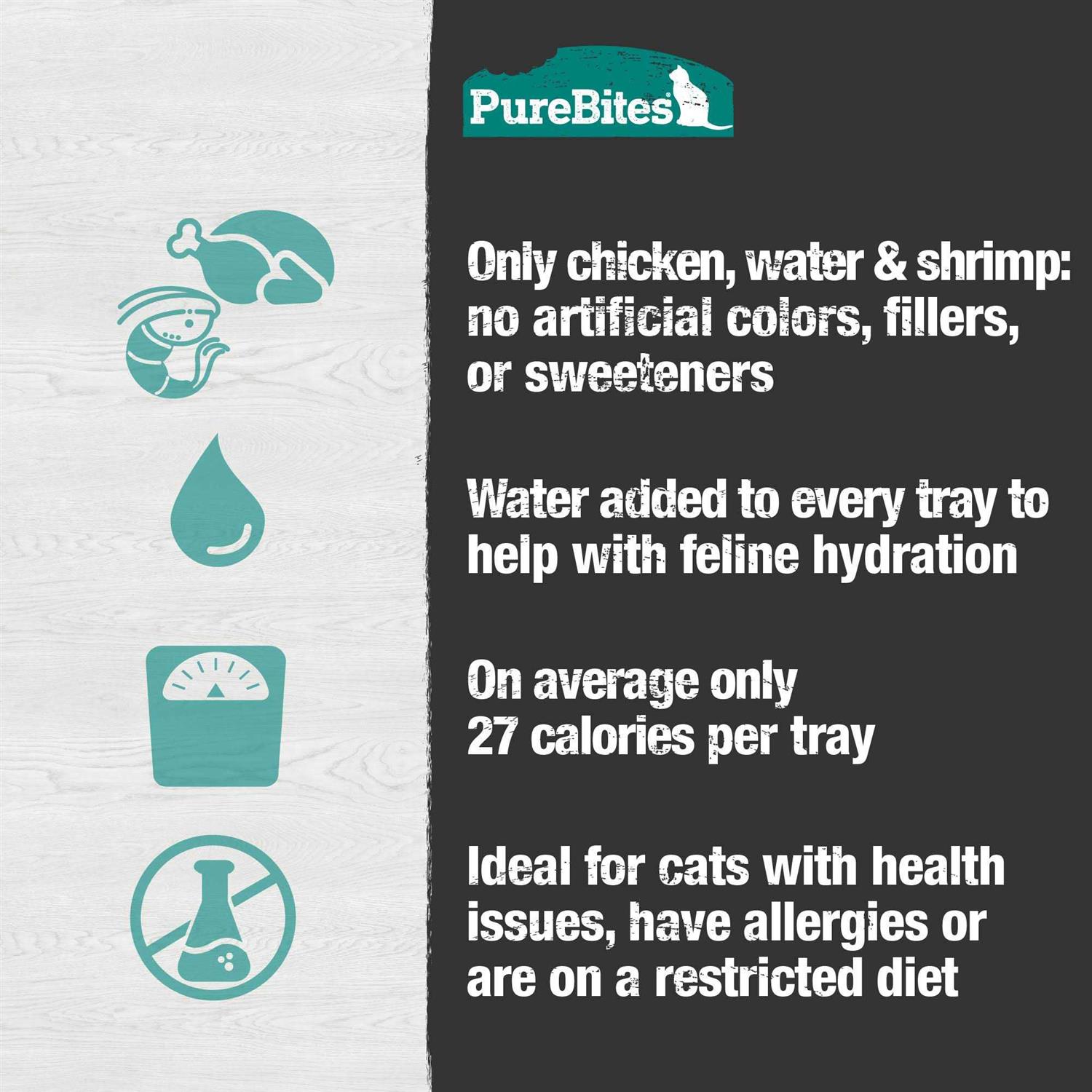 PureBites Mixers Chicken Breast & Wild Ocean Shrimp in Water Cat Food Topper Treat