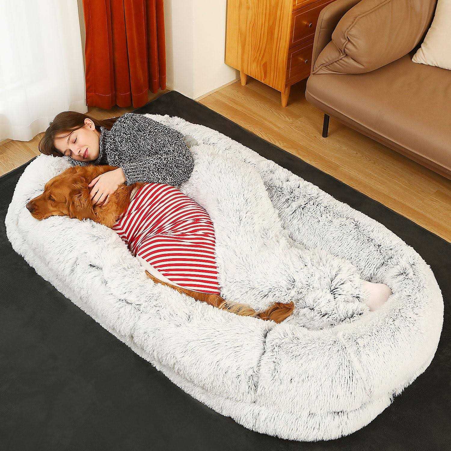 FZYSFZ Human Dog Bed, 71x45x12 Orthopedic Washable Humans Size Dog Bed Fits People and Pets