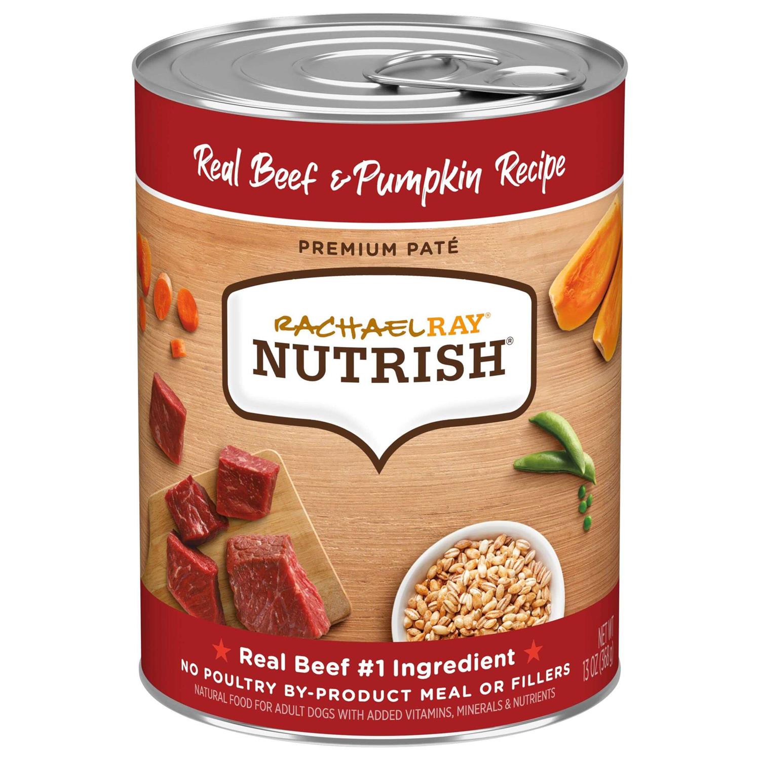 Rachael Ray Nutrish Real Beef & Pumpkin Recipe Wet Dog Food