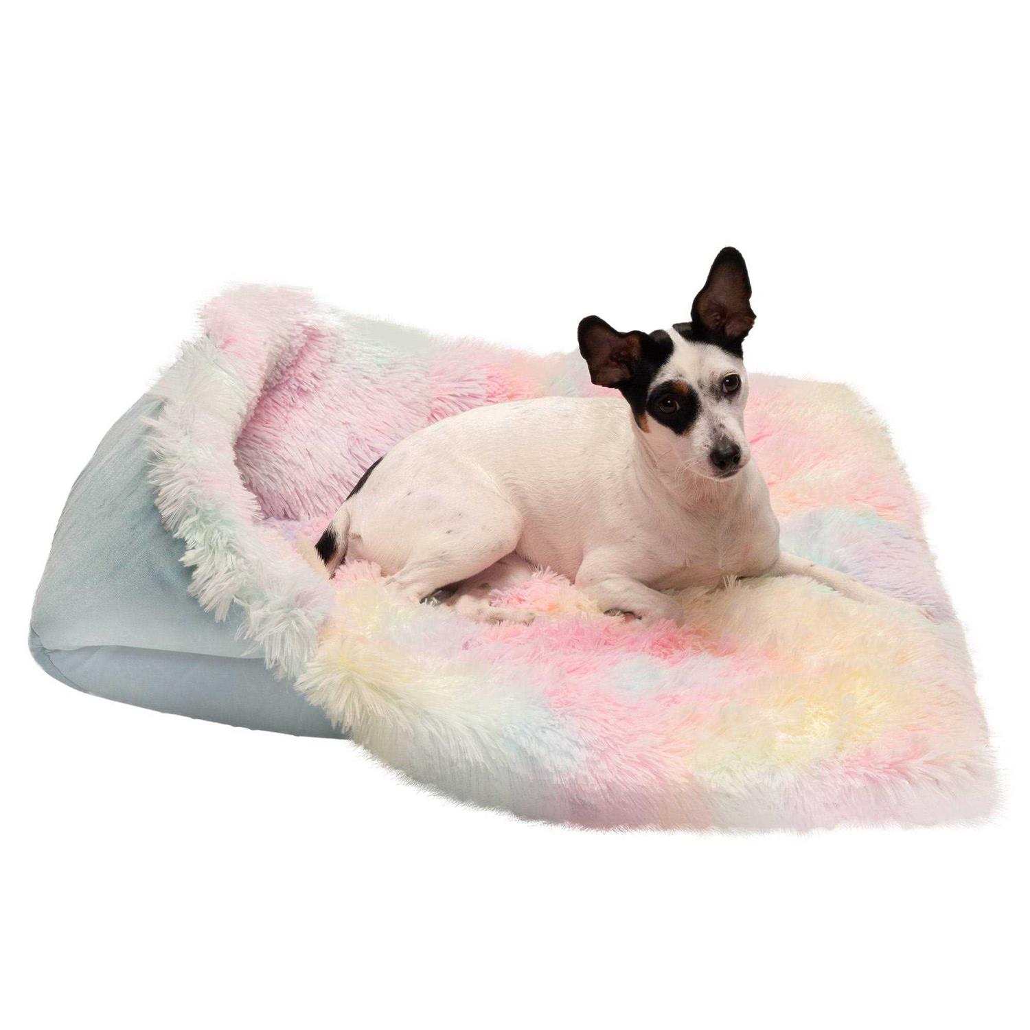 FurHaven Convertible Self-Warming Cuddle Pet Mat & Bed