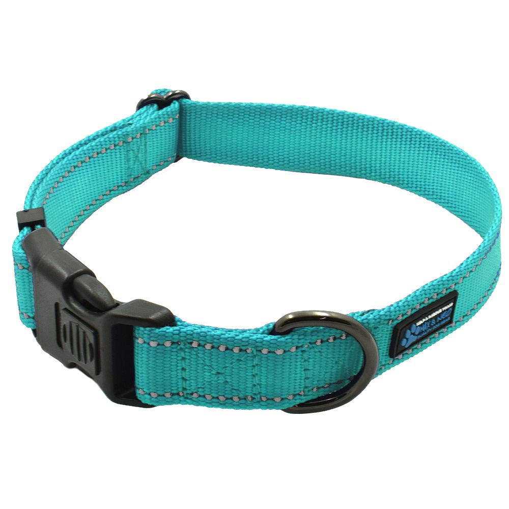 Max and Neo Neo Nylon Buckle Reflective Dog Collar We Donate a Collar to a Dog Rescue for Every Collar Sold