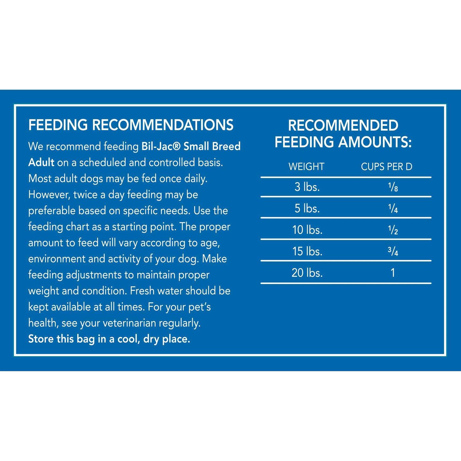 Bil Jac Small Breed Adult Dog Food