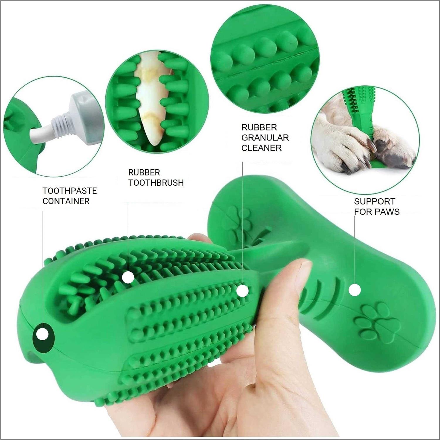 Dog Toothbrush Chew Toy for Aggressive Chewers Dog Teeth Stick
