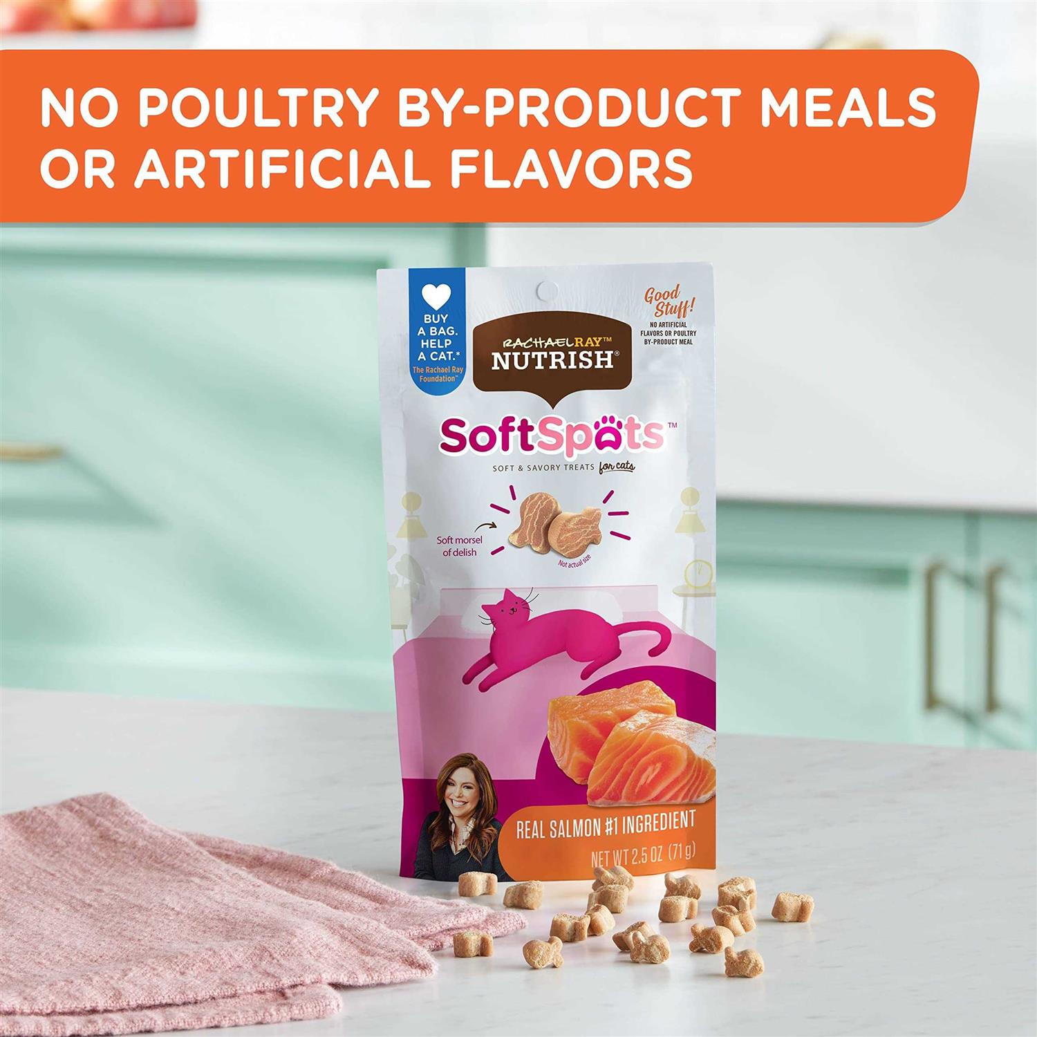Rachael Ray Nutrish Salmon Soft Spots Cat Treats