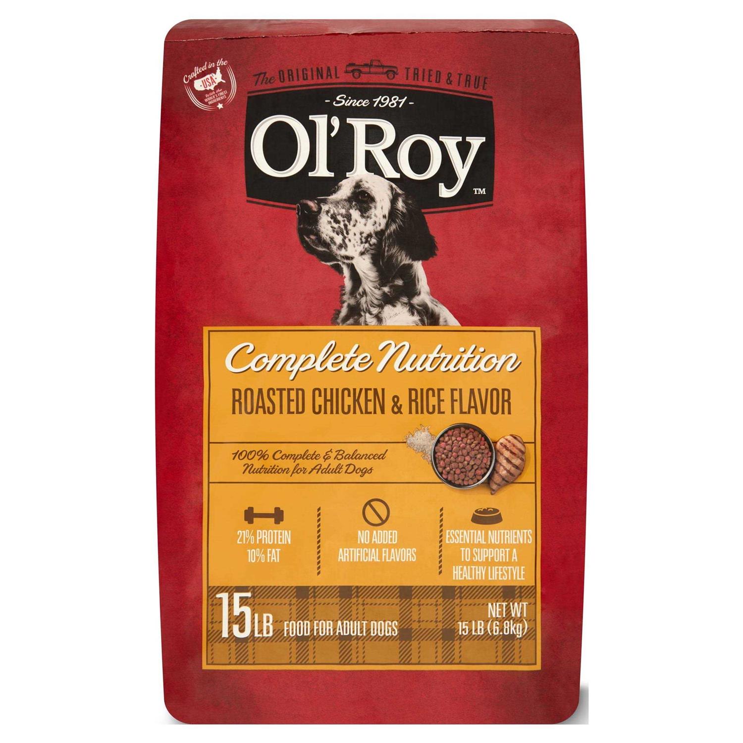 Ol’ Roy Complete Nutrition Roasted Chicken & Rice Flavor Dry Dog Food