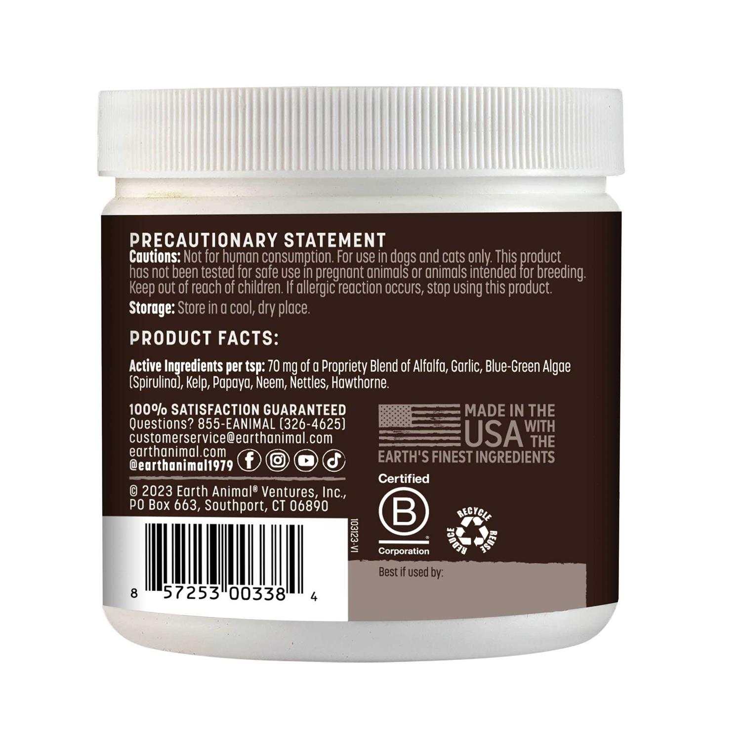 Earth Animal Flea & Tick Daily Herbal Internal Powder