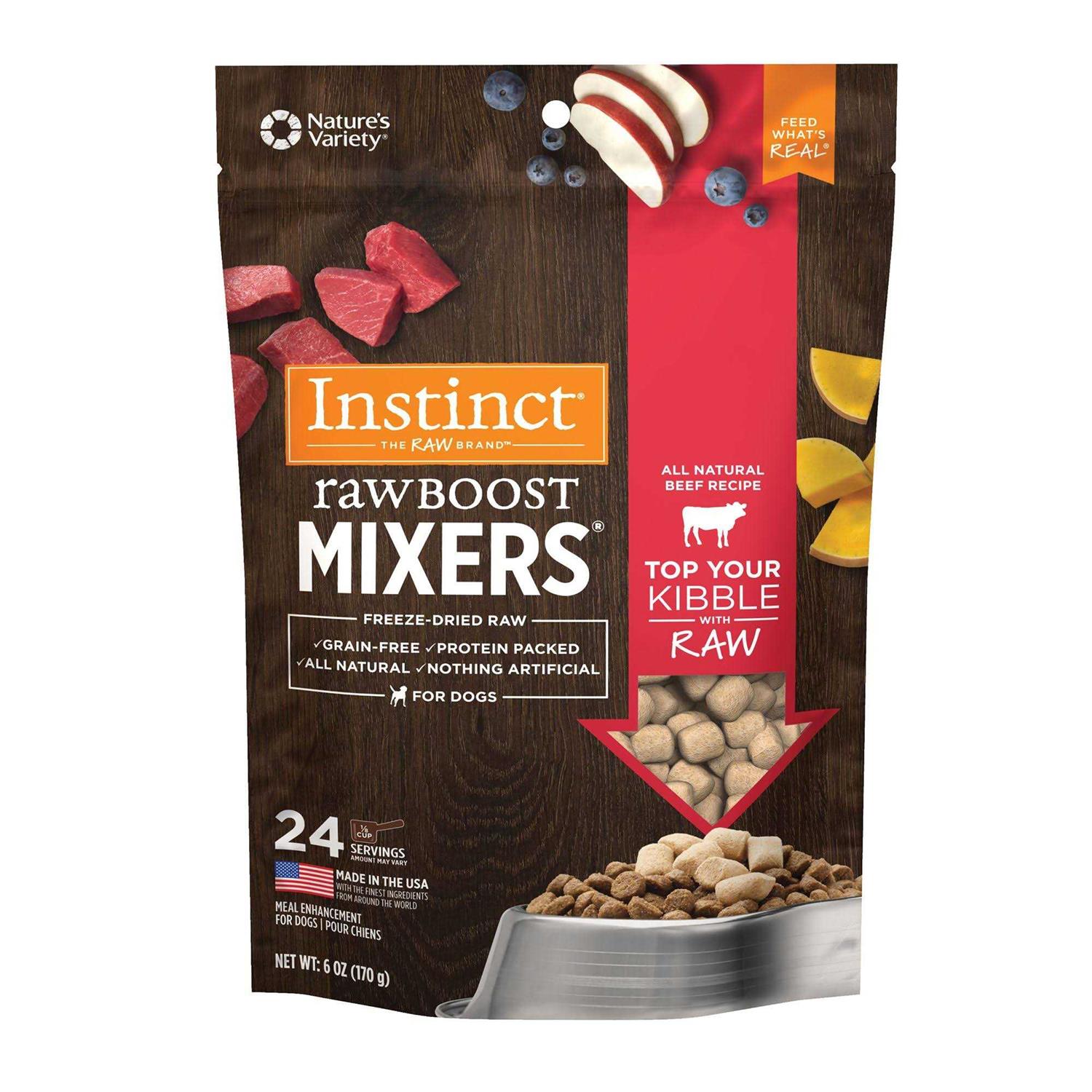 Instinct Freeze-Dried Raw Boost Mixers Grain-Free Recipe Dog Food Topper