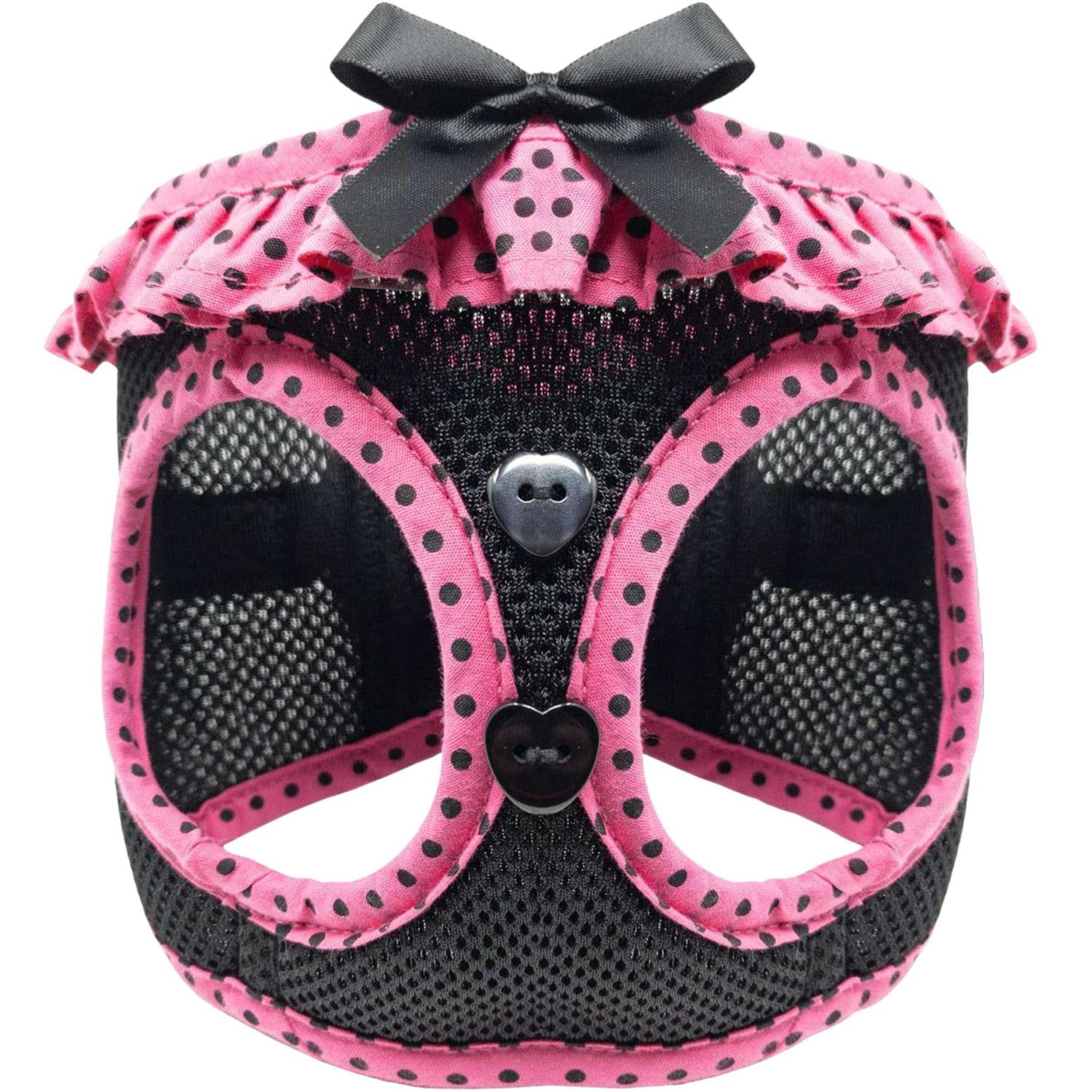 American River Choke Free Dog Harness Polka Dot
