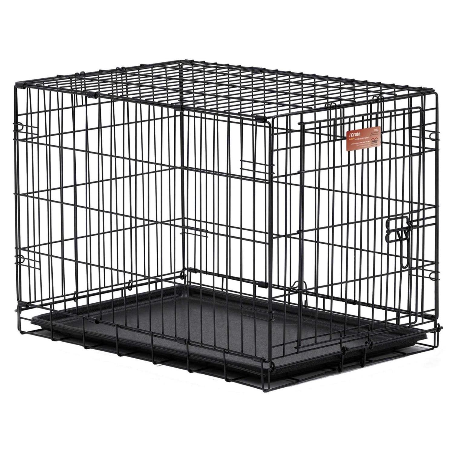 MidWest Homes for Pe Dog Crate MidWest ICrate XXS Folding Metal Dog Crate w/ Divider Panel