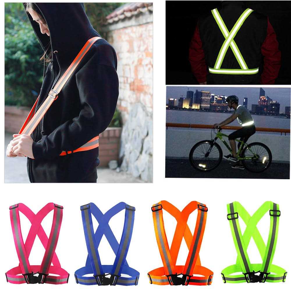 Comidox Reflective Vest with Hi Vis Bands Fully Adjustable & Multi-Purpose