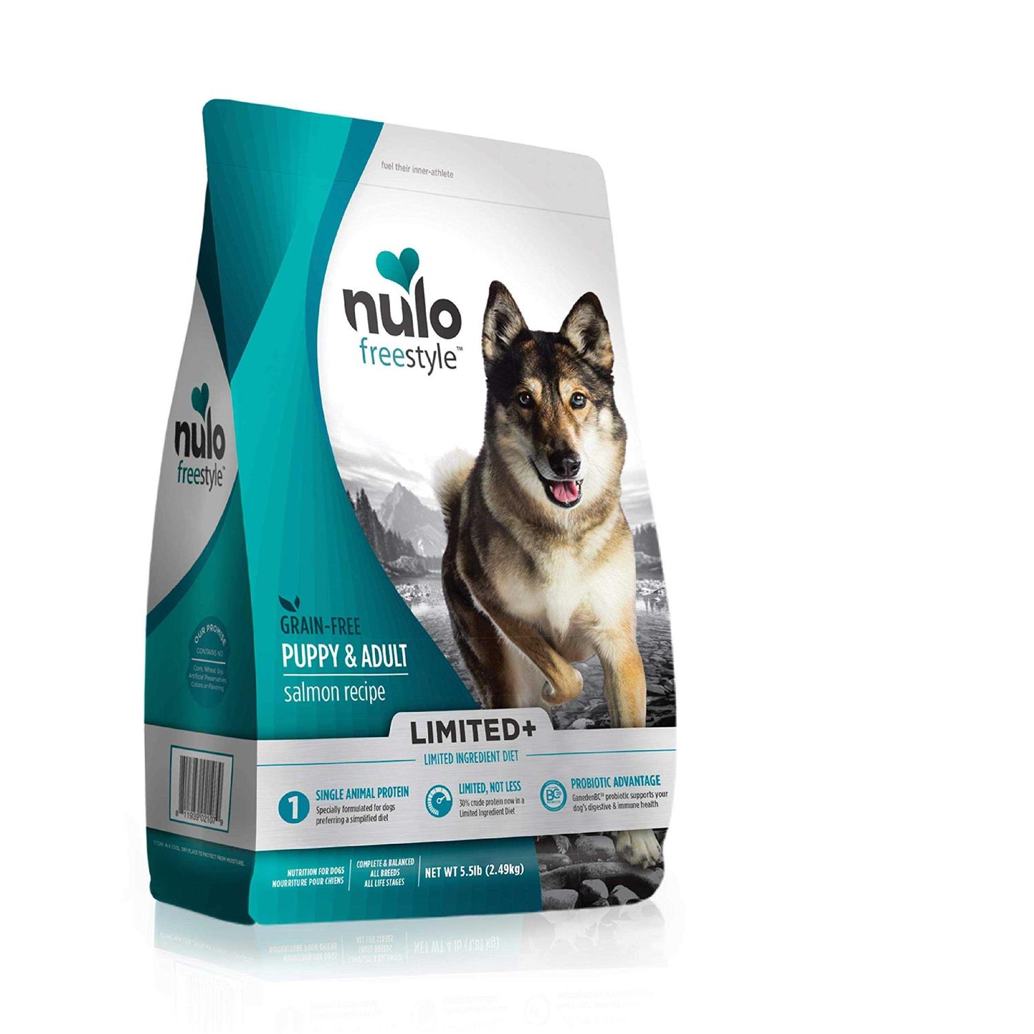 Nulo Freestyle Limited+ Salmon Recipe Grain-Free Puppy & Adult Dry Dog Food
