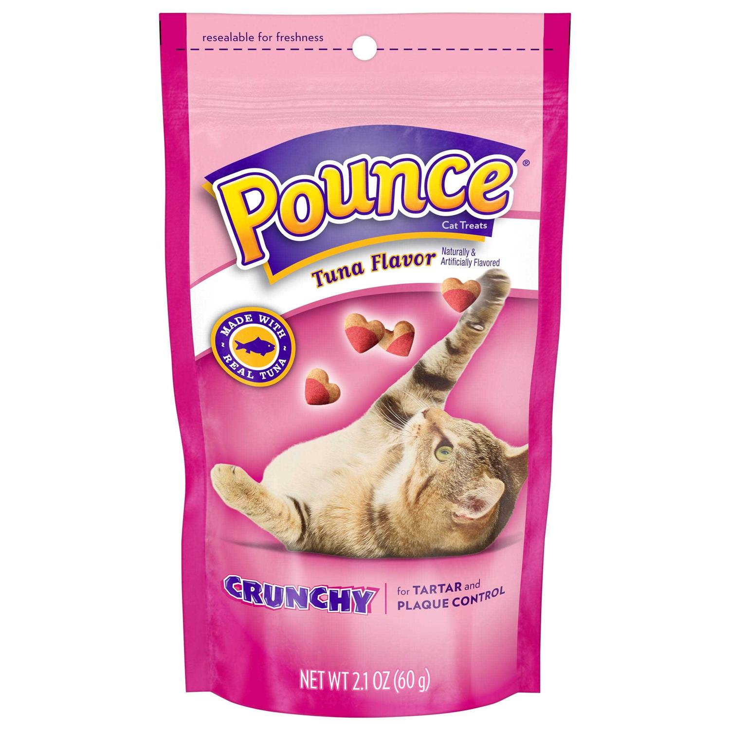 Pounce Tartar Control Crunchy Tuna Flavor Cat Treats