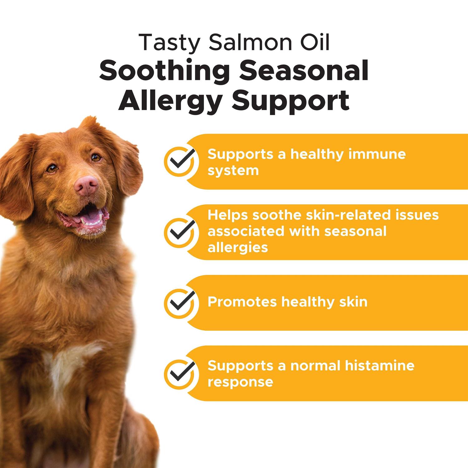 Pet Honesty Dog Allergy Anti-Itch Salmon Oil