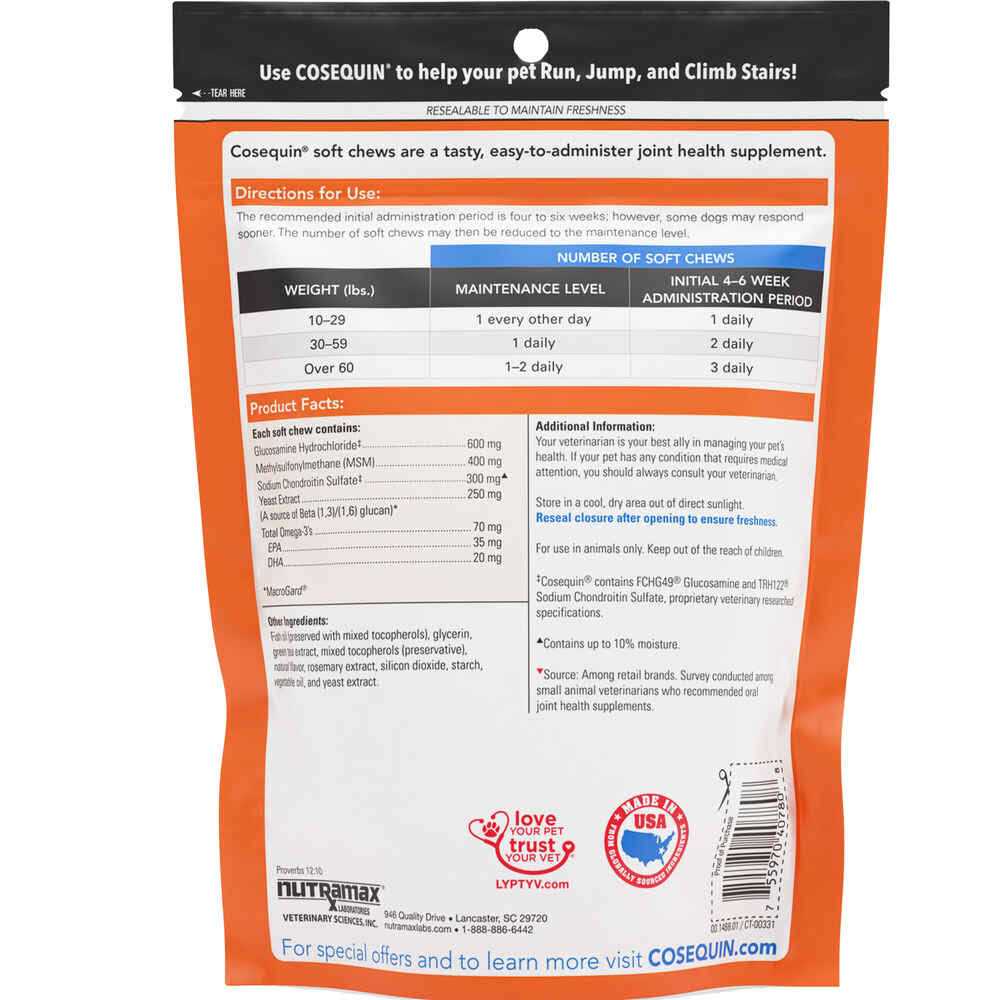 Nutramax Cosequin Joint Health Supplement for Senior Dogs