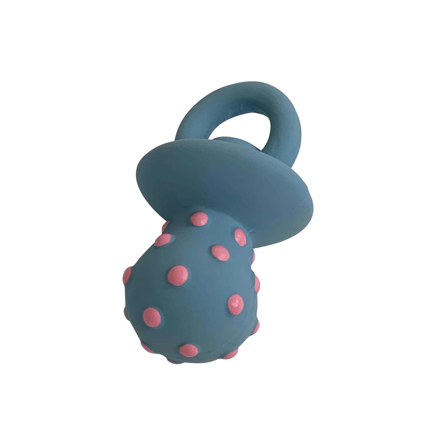 Vibrant Life Chew Level 1 Latex With Plush Filling Playful Buddy Pacifer Dog Toy