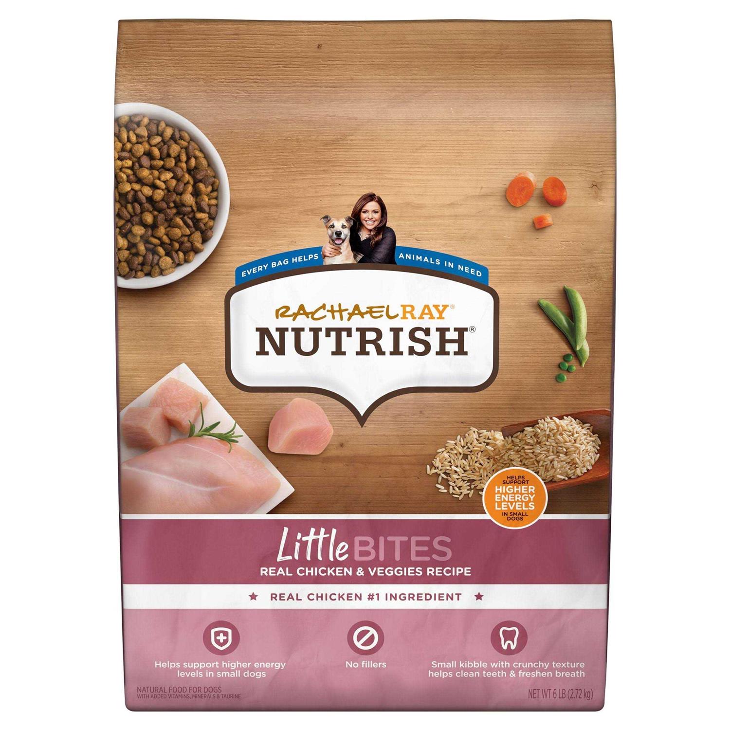 Rachael Ray Nutrish Little Bites Real Chicken & Veggies Recipe Dry Dog Food