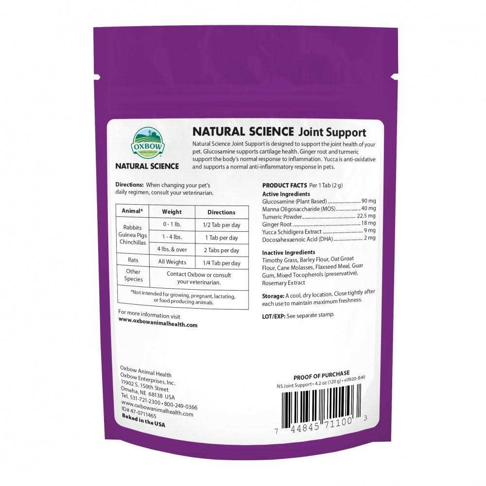 Oxbow Natural Science Joint Support