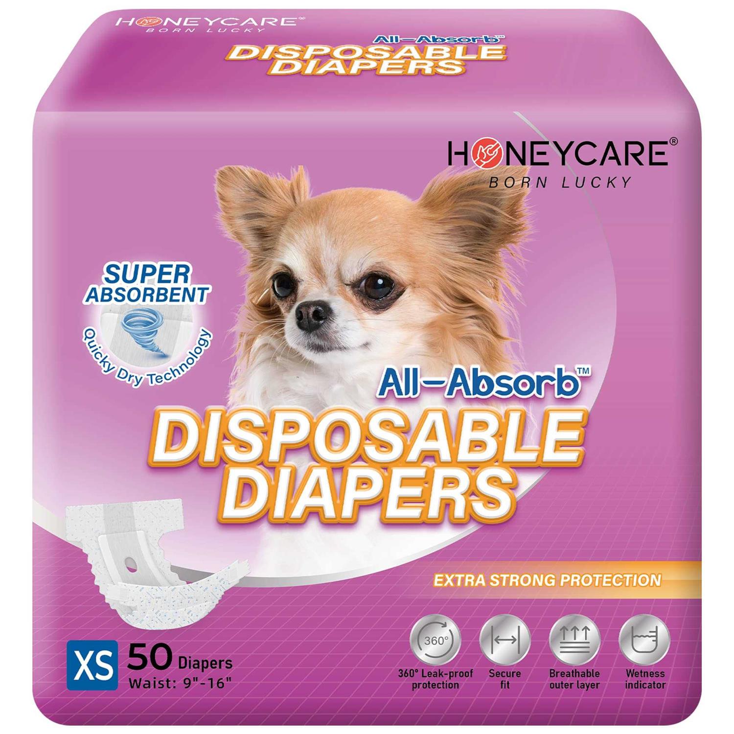 Honey Care All-Absorb Disposable Female Dog Diapers