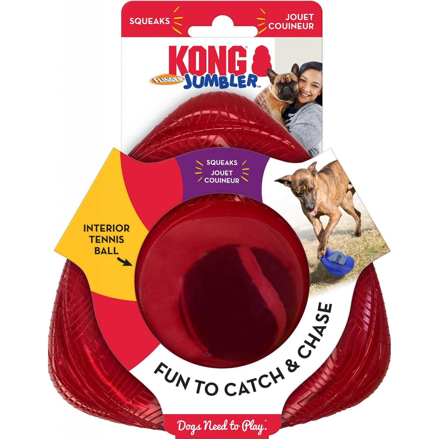 KONG Jumbler Flinger Dog Toy