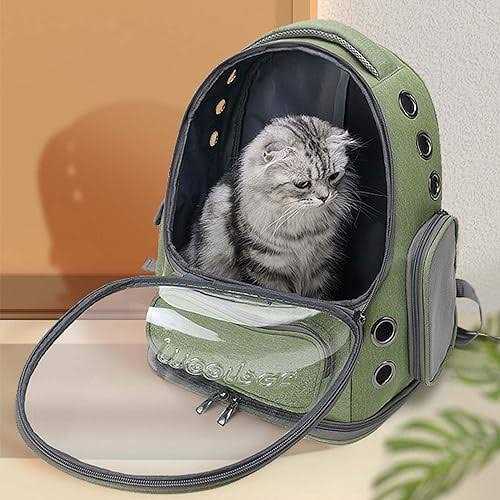 Cat Carrier Backpack Dog Backpack Carrier for Small Dogs Pet Bubble Backpack Bag with Air Holes Airline Approved Travel Carrier