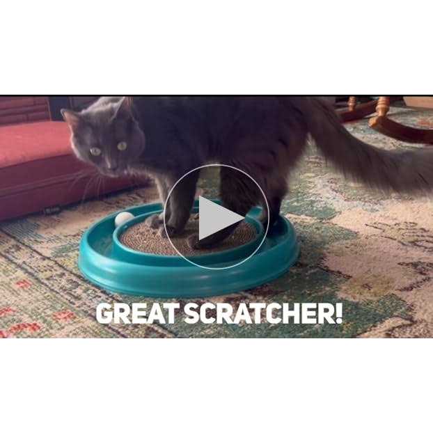 Best Pet Supplies Scratch and Spin Cat Scratcher Replacement Pads for Active Play