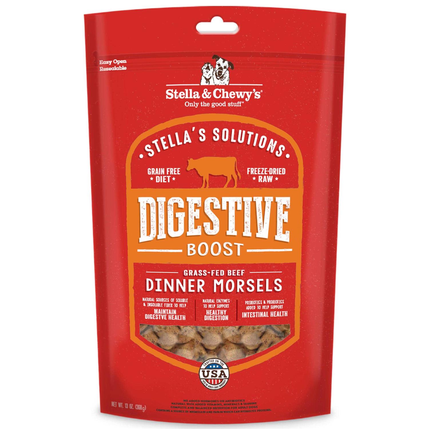 Stella & Chewy’s Solutions Digestive Boost Beef Freeze-Dried Dog Food