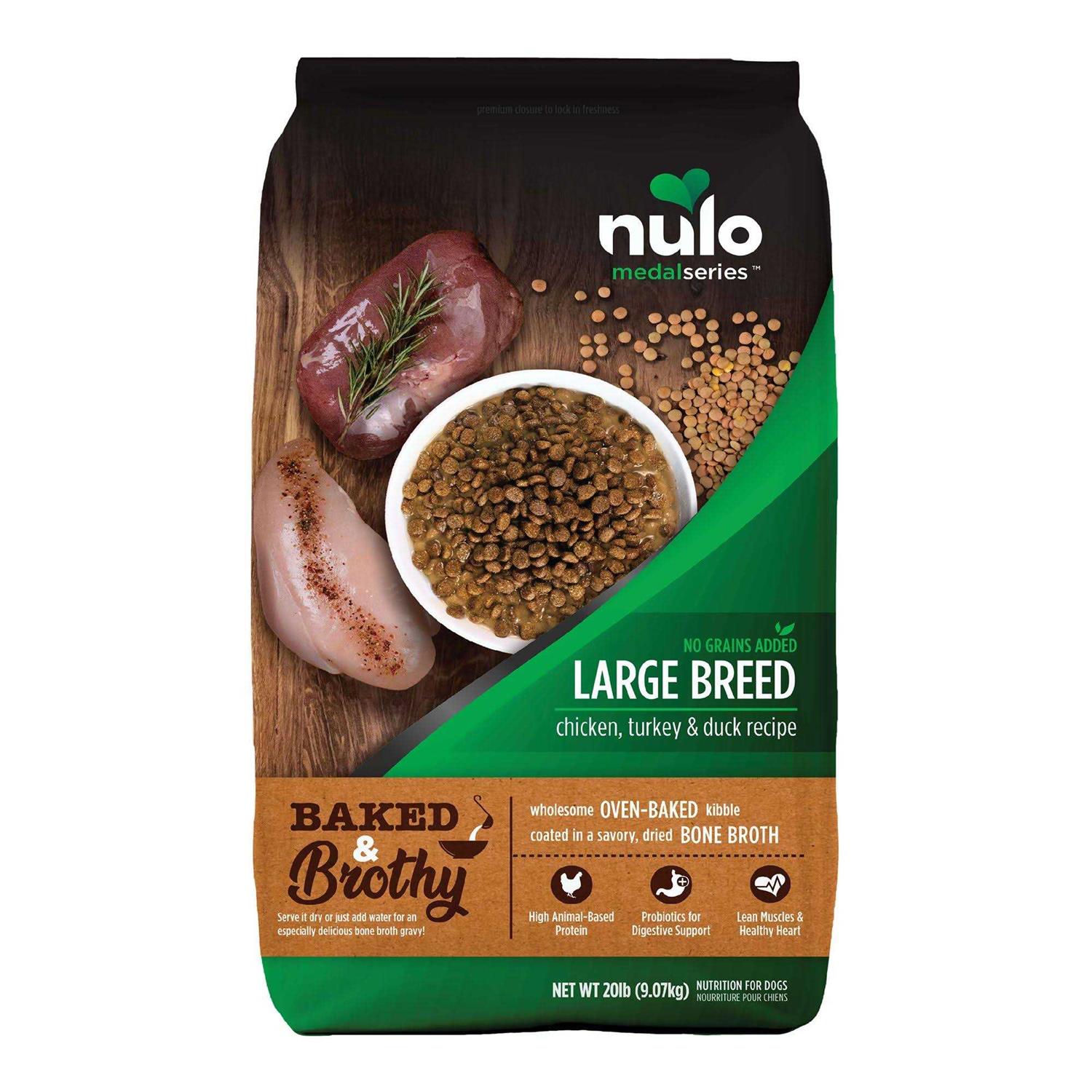 Nulo MedalSeries Baked & Brothy Chicken Duck & Turkey Breed Adult Dry Dog Food