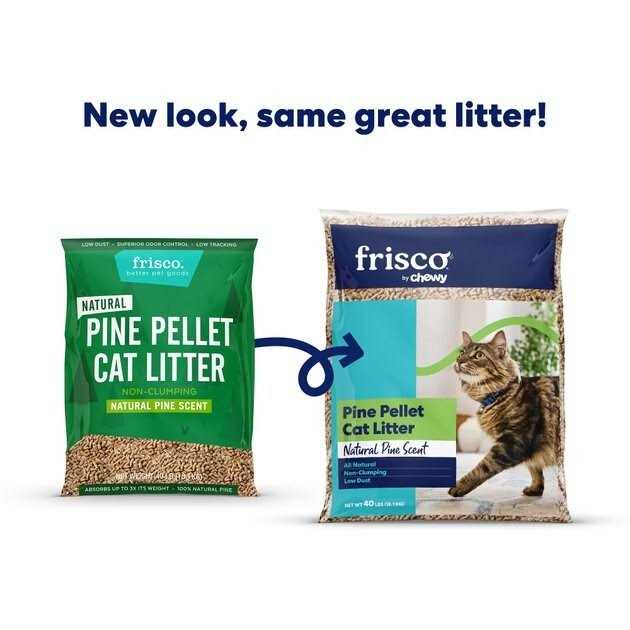 Frisco Pine Pellet Unscented Non-Clumping Wood Cat Litter