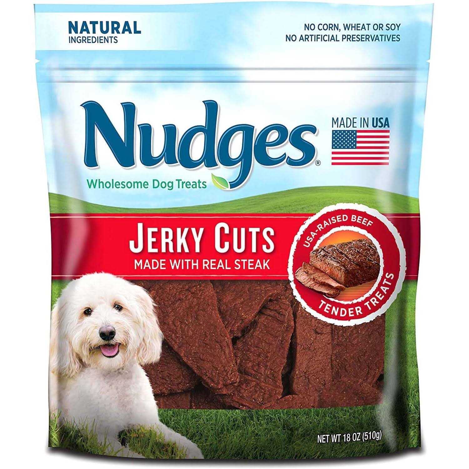 Nudges Dog Treats Jerky Cuts