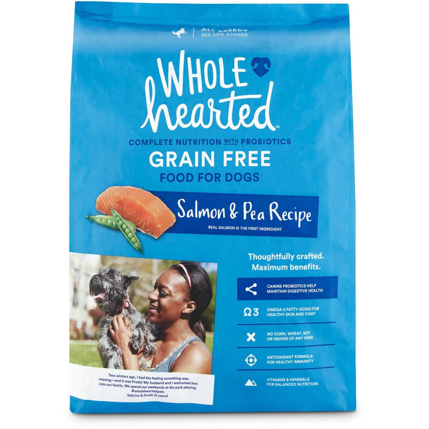 WholeHearted Grain Free All Salmon and Pea Recipe Dry Dog Food