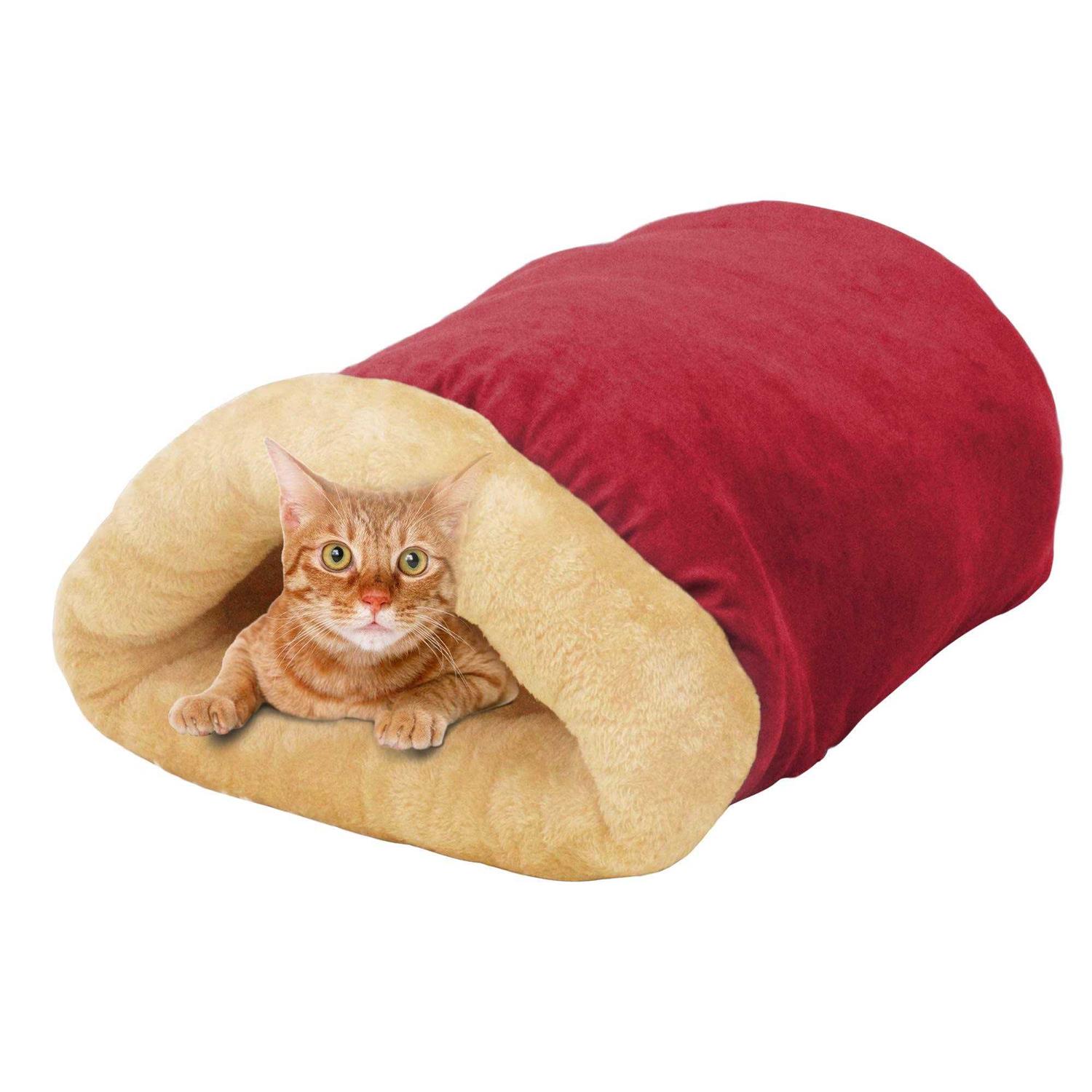Goopaws 4 in 1 Self Warming Burrow Cat Bed