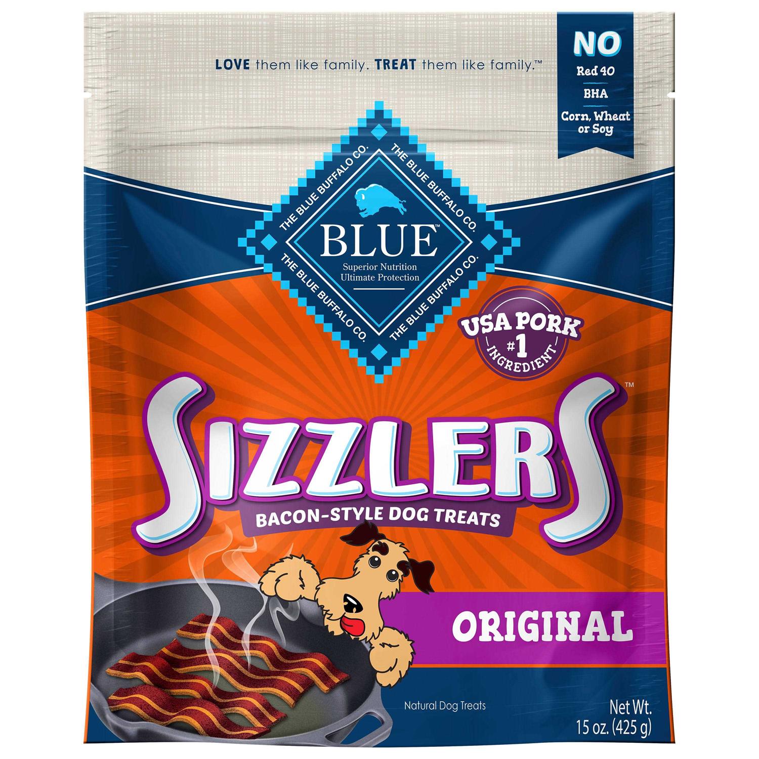 Blue Buffalo Sizzlers Bacon-Style Dog Treats